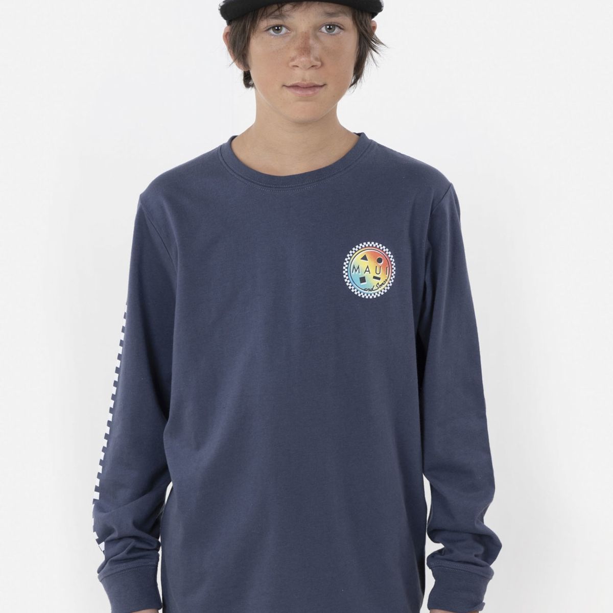 MAUI AND SONS - Polera GRADIENT COOKIE Juvenil Azul Maui and Sons