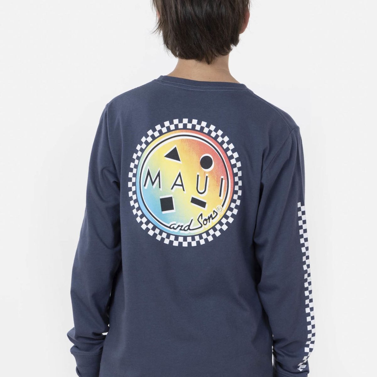 MAUI AND SONS - Polera GRADIENT COOKIE Juvenil Azul Maui and Sons