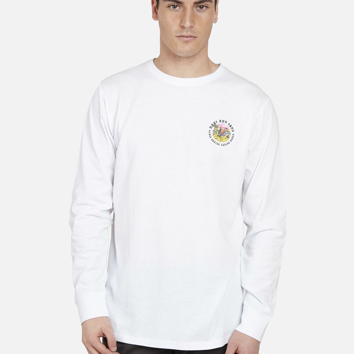 MAUI AND SONS - Polera FLAMINGO /SKULL SS TEE Hombre Blanco Maui and Sons