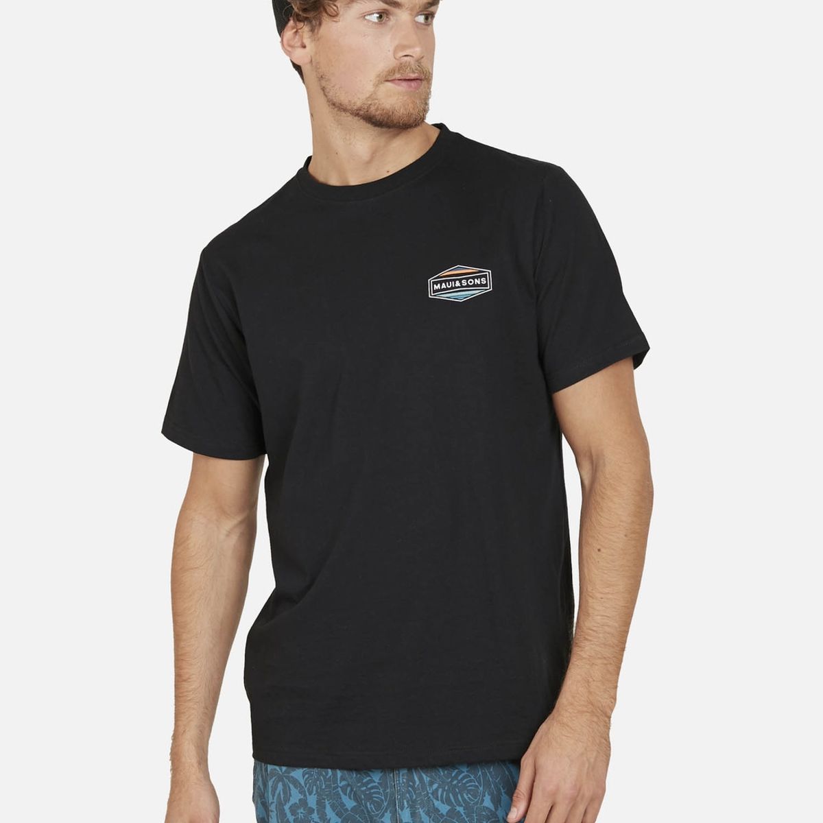 MAUI AND SONS - Polera FLAG MAUI Hombre Negro Maui and Sons