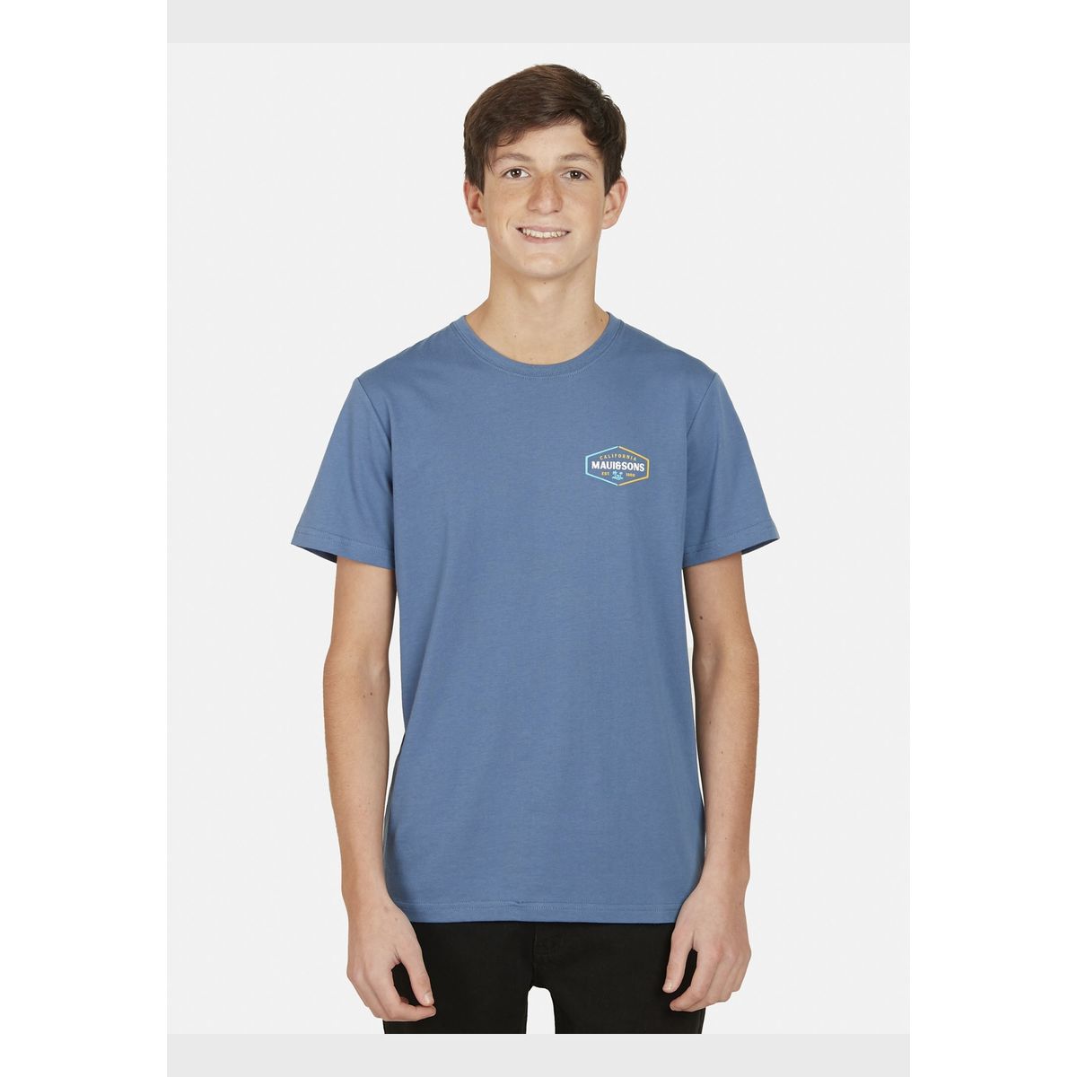 MAUI AND SONS - Polera HEXAGON SURF Juvenil Azul Maui and Sons