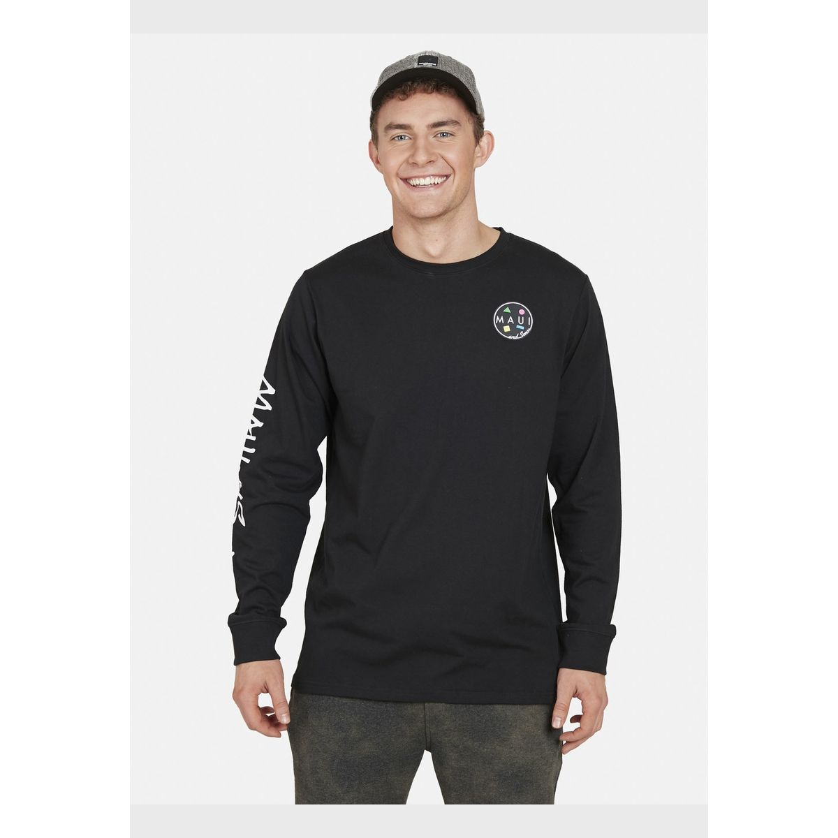 MAUI AND SONS - Polera COOKIE Hombre Negro Maui and Sons MAUI AND SONS