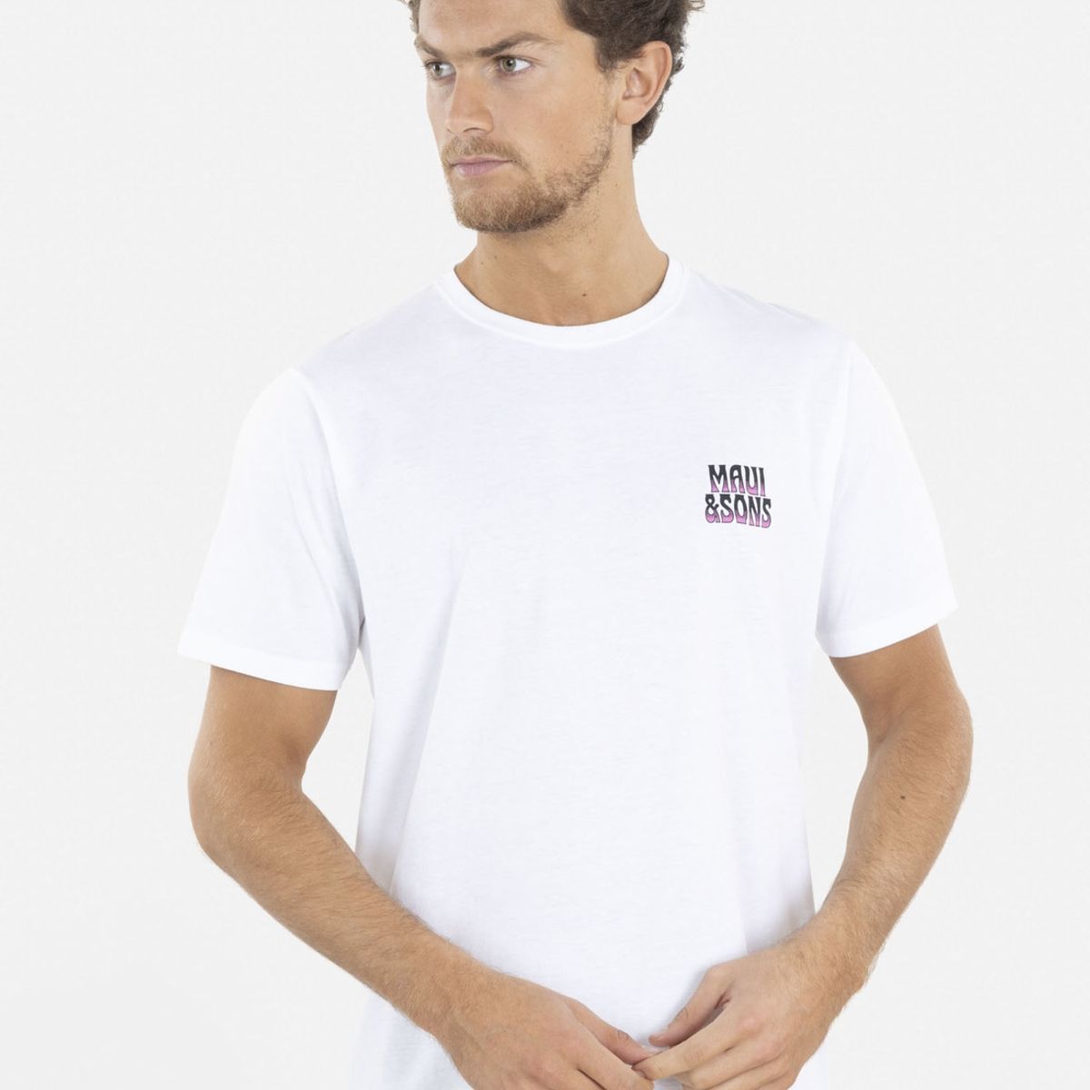 MAUI AND SONS - Polera Ride or Die SS TEE Hombre Blanco Maui and Sons MAUI AND SONS