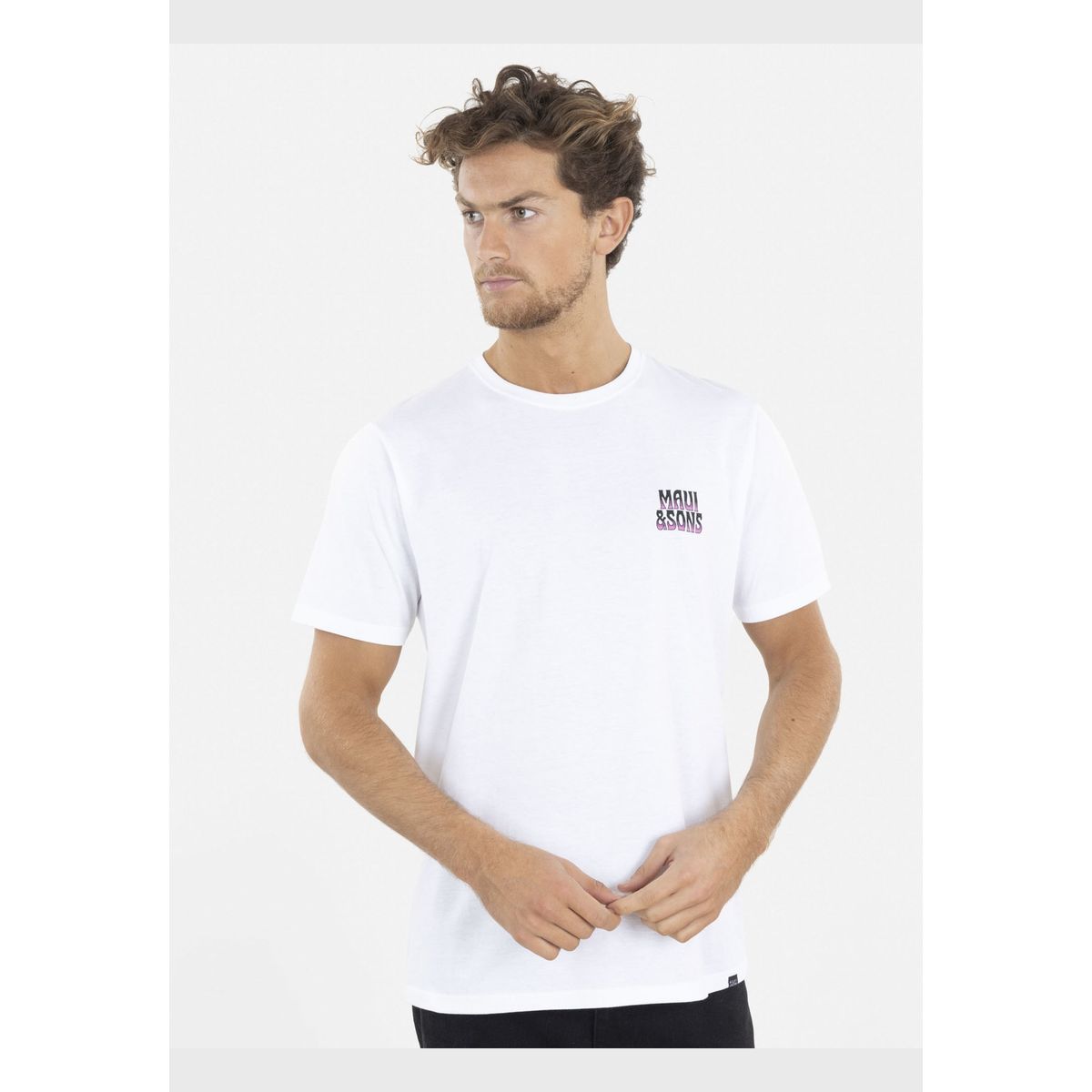 MAUI AND SONS - Polera Ride or Die SS TEE Hombre Blanco Maui and Sons MAUI AND SONS