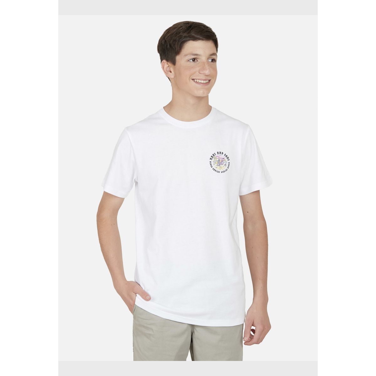 MAUI AND SONS - Polera SUNSET COOKIE Juvenil Blanco Maui and Sons