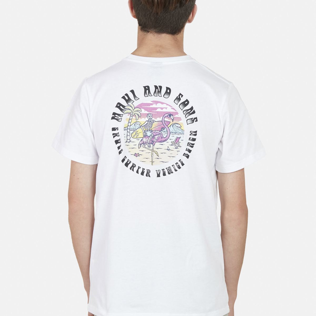 MAUI AND SONS - Polera SUNSET COOKIE Juvenil Blanco Maui and Sons