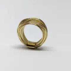 BE YOU - Anillo bañado oro 18 kt