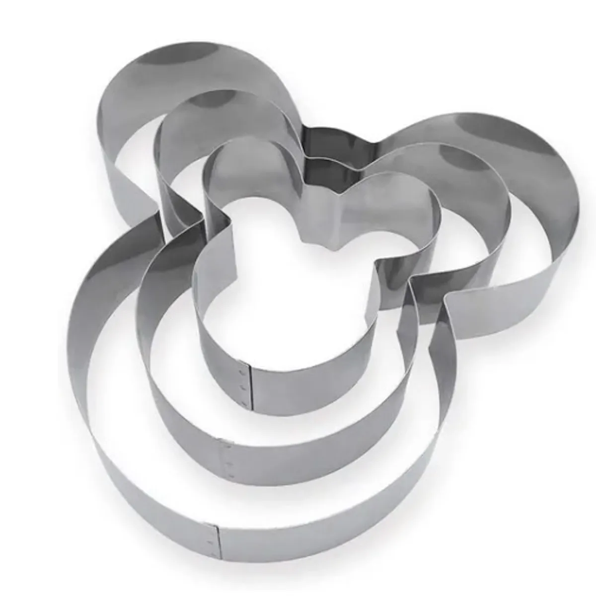 GENERICO - Tres Cortadores De Queque O Bizcochos de Mickey Mouse.