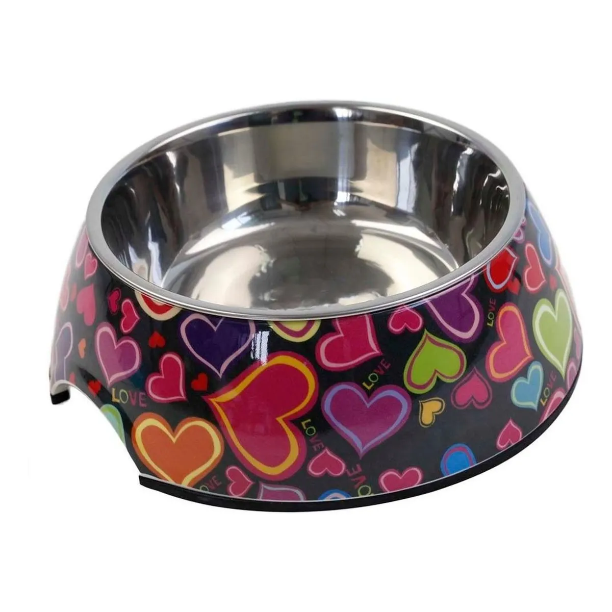 MASCAN - Plato Melamina Motivo Redondo Para Perro L Mascan