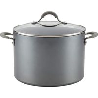 Olla 9,46 L Aluminio Anodizado Con Tapa Vidrio