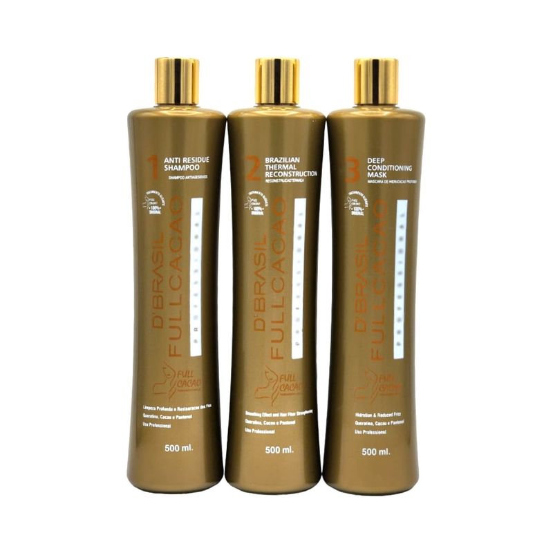 GENERICO - Kit Alisado D´Brasil Full Cacao 500ml