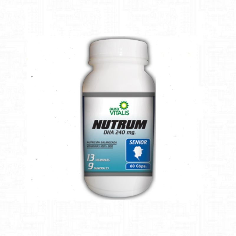 AURA VITALIS - Nutrum Senior 1 Frasco 60 Capsulas Vitaminas Calcio  Zinc