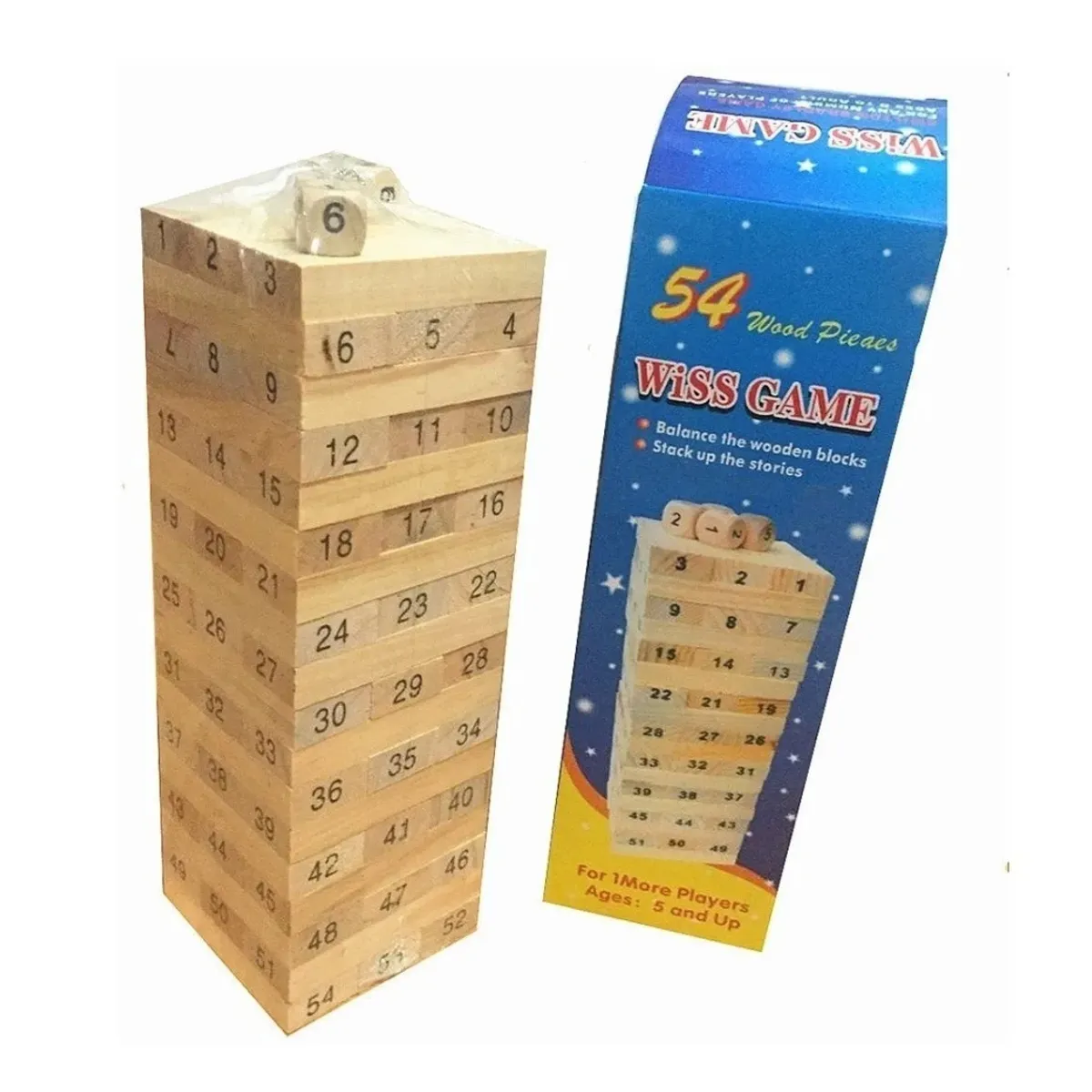 GENERICO - Juego Torre Infernal 54 Piezas Pequeño