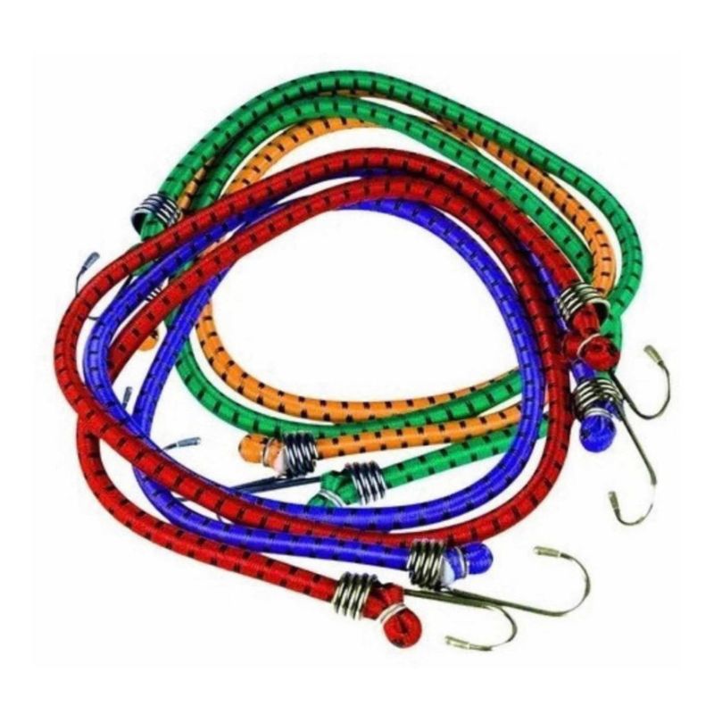 GENERICO - Cuerdas Elasticas 1.68m Eslinga Amarre Pulpo Surtidos Set 6