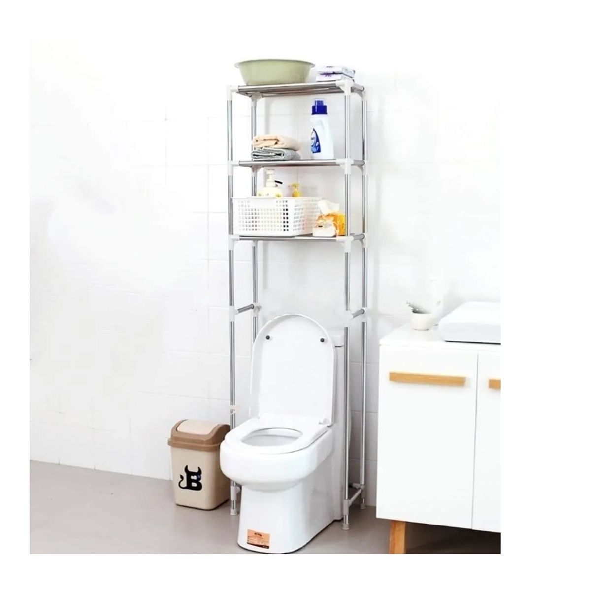 GENERICO - Rack Organizador De Baño Estante Baño Mueble Lavandería