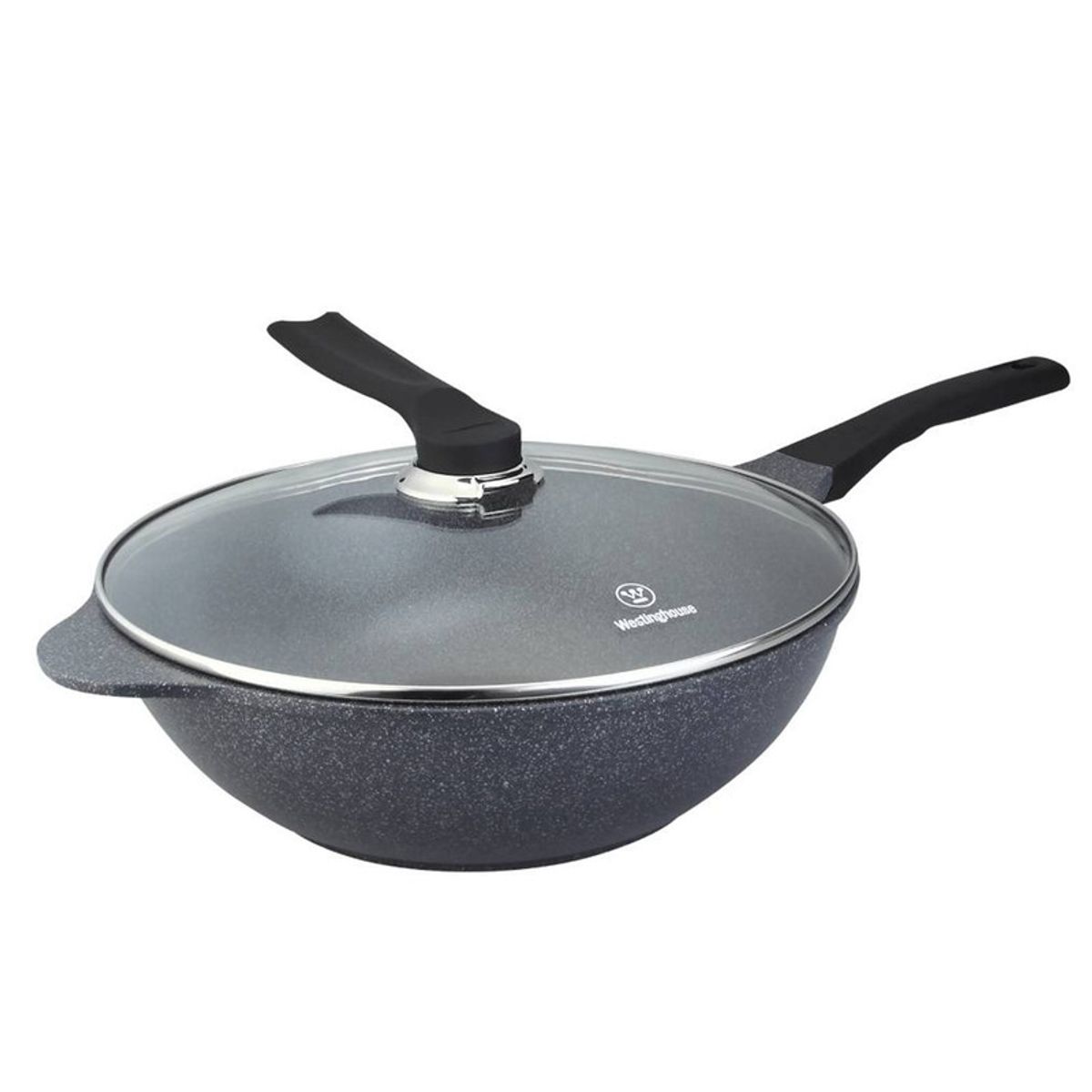 WESTINGHOUSE - Wok / Con Tapa De Vidrio Ceramic Marmol Gris 32Cm Wccw2008032Cmg