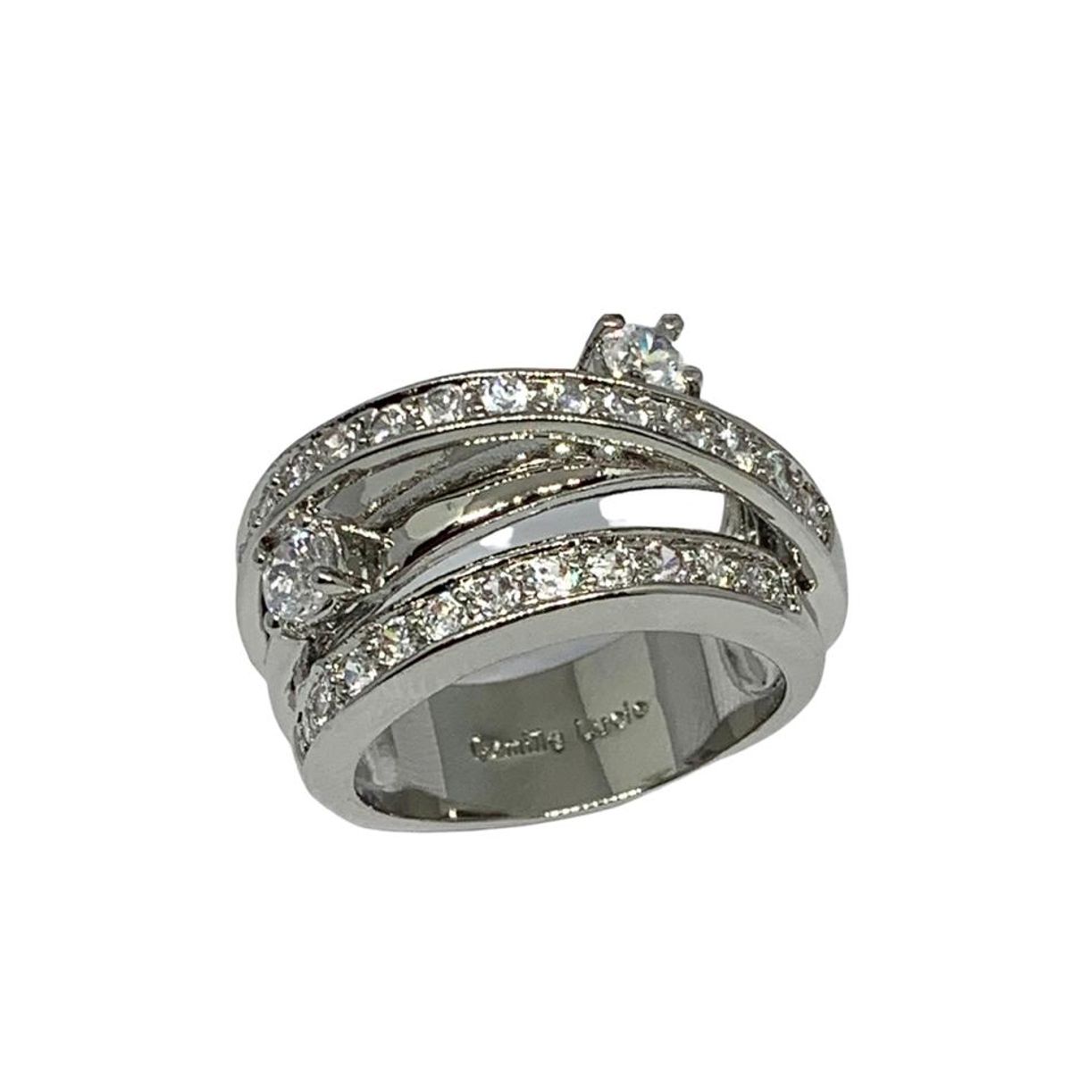 CAMILLE LUCIE - Anillo Enchapado en Rodio