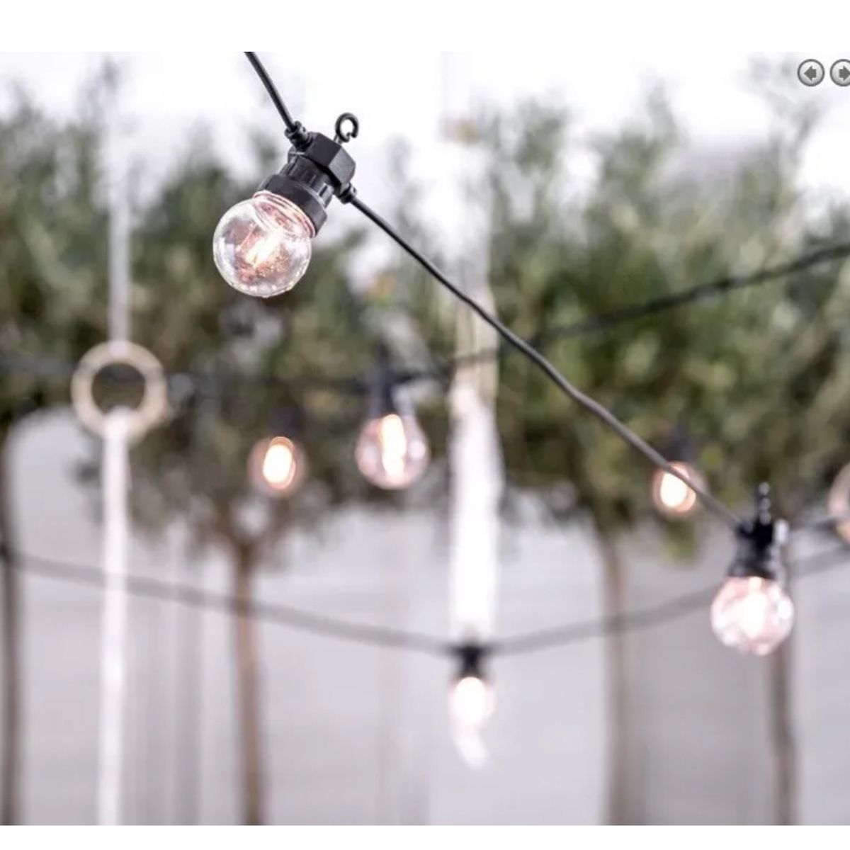 GENERICO - Guirnalda Vintage 20 Ampolletas Led 10 Metros