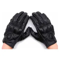 GENERICO - Guantes de Moto Antideslizante Protector de Nudillos Talla M