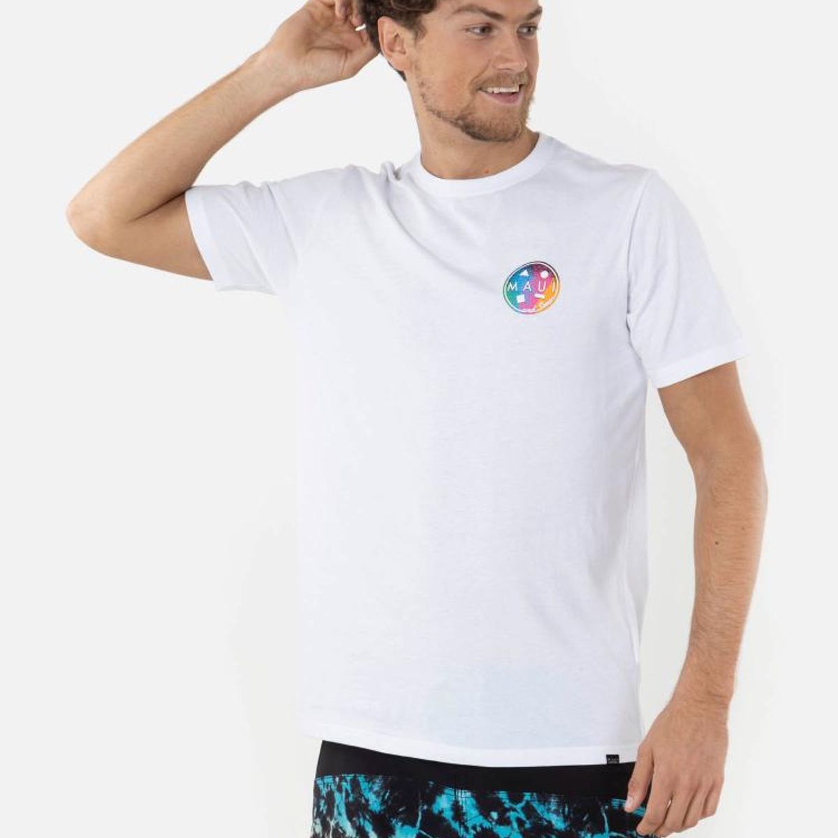 MAUI AND SONS - Polera COKKIE COLOR Hombre Blanco Maui and Sons MAUI AND SONS