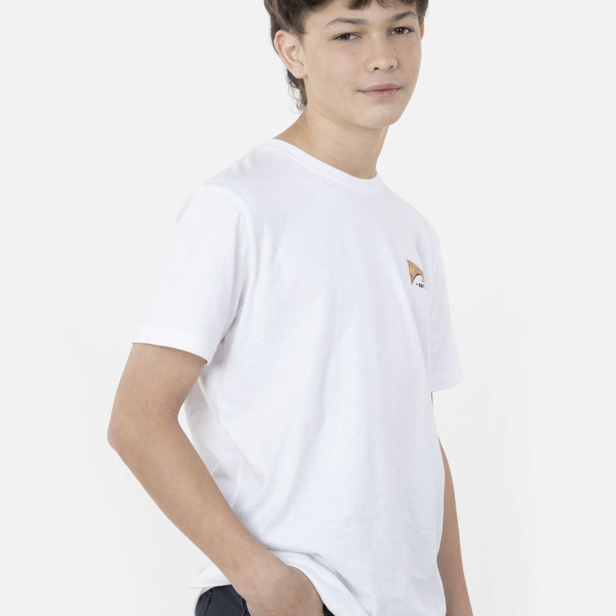 MAUI AND SONS - Polera OLD SHARK Juvenil Blanco Maui and Sons