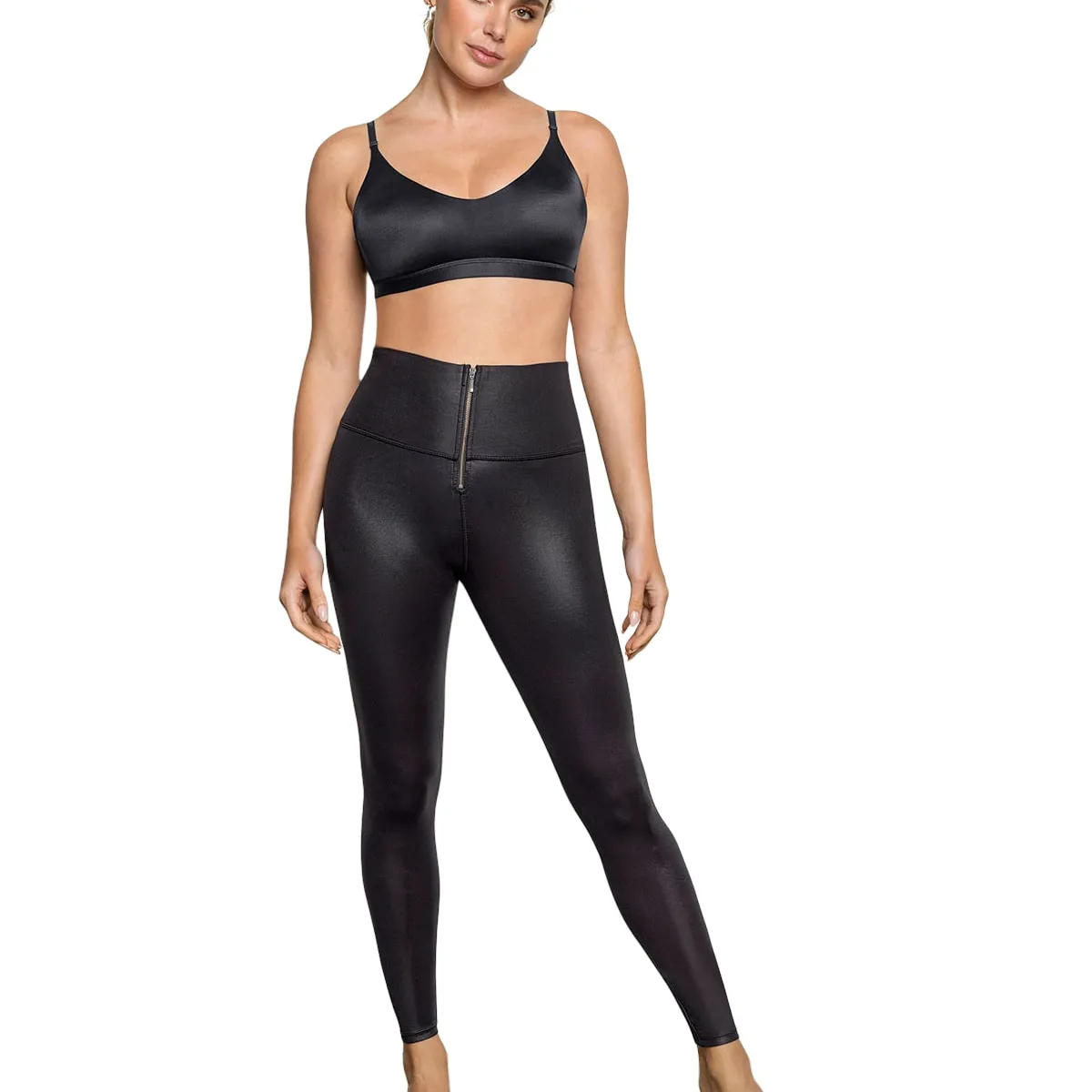 LEONISA - Ropa Exterior 441000 Legging Negro
