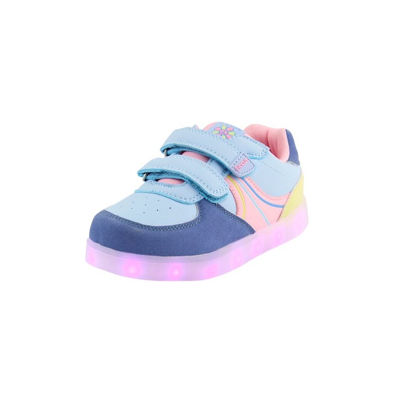 FICCUS - Zapatilla led powerlight 2 velcros  a correr niña.