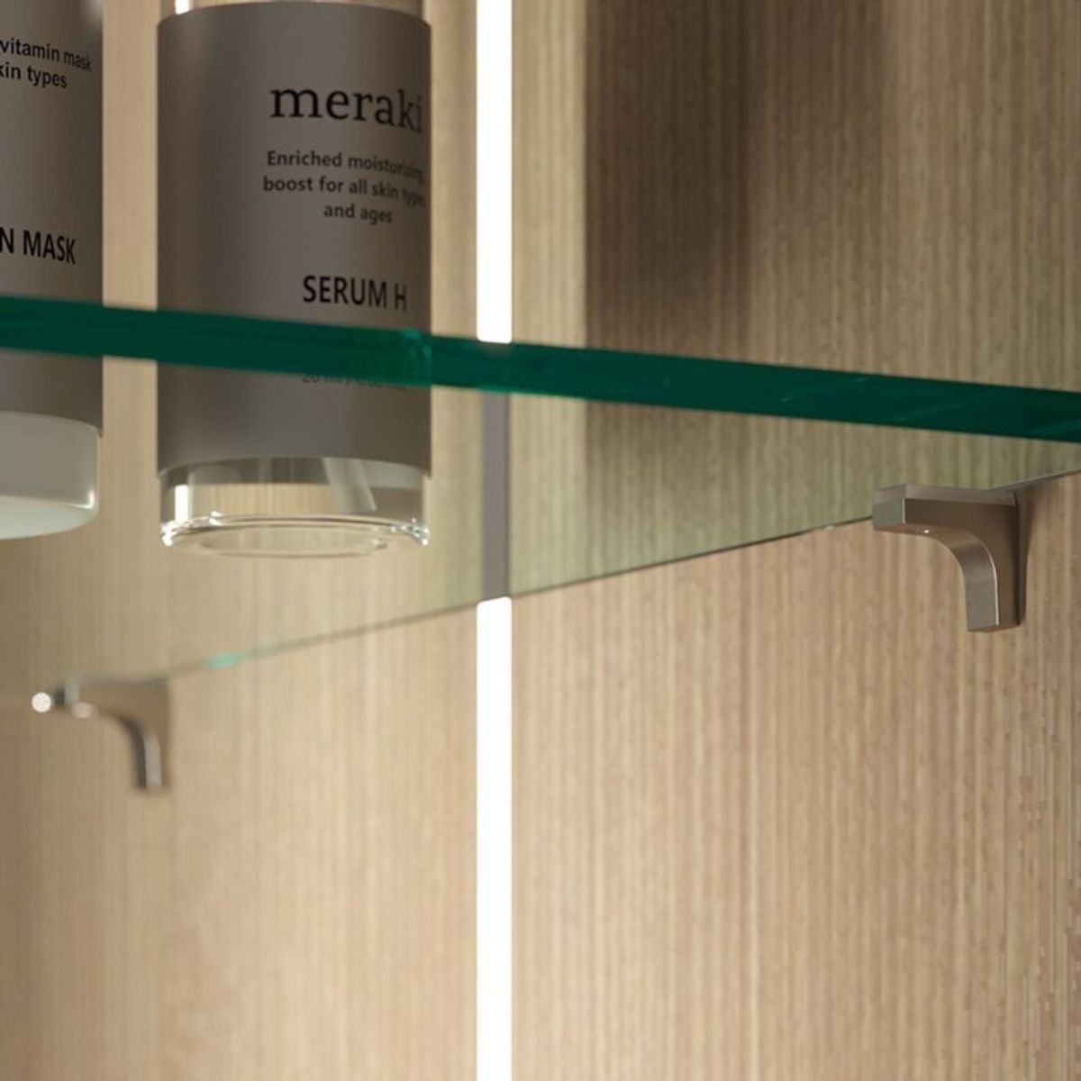 HBT - 12 Soportes Repisa Cristal Kline Niquel ITALIANA FERRAMENTA