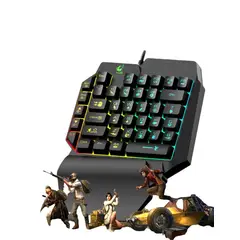UNIVERSAL - TECLADO GAMER UNA MANO F6