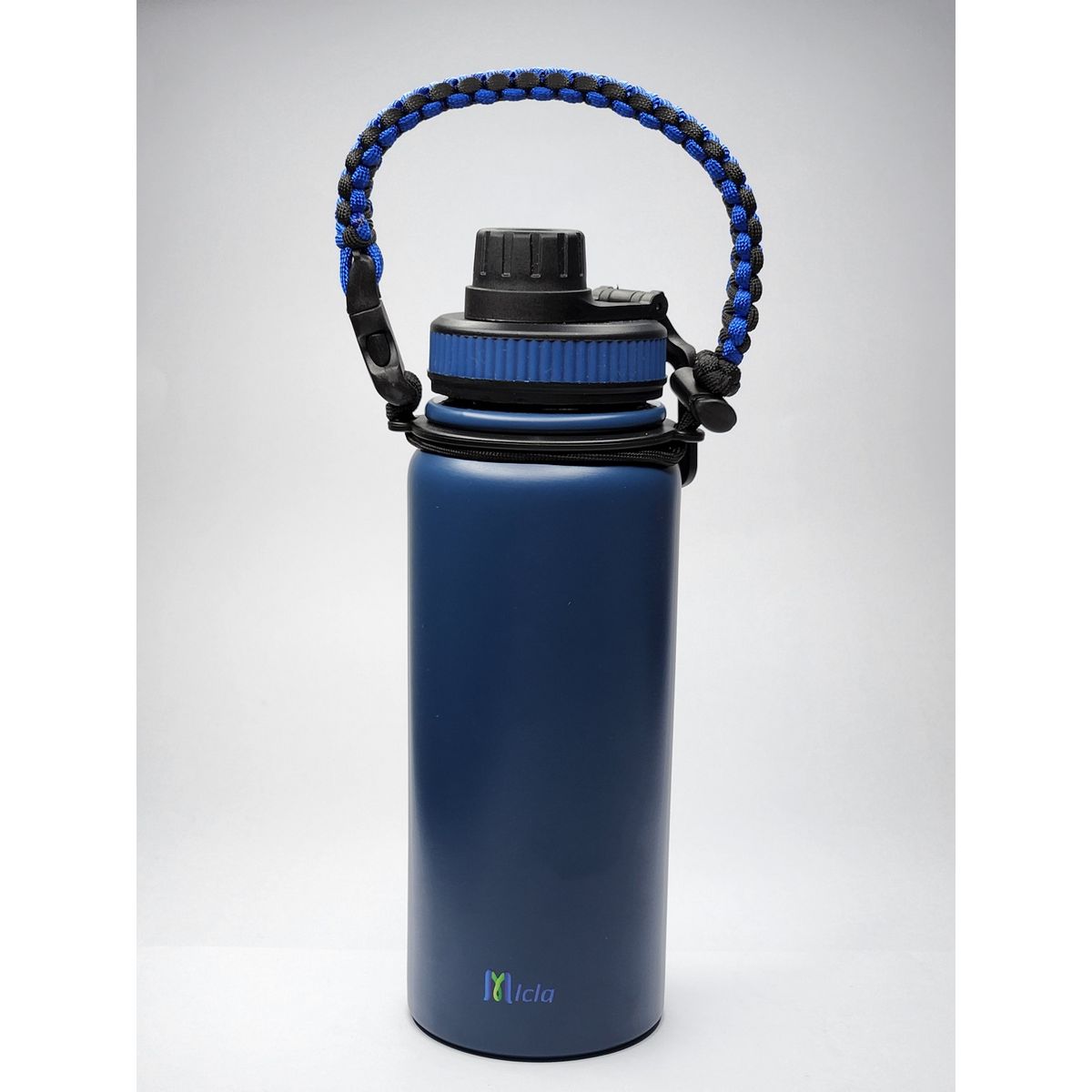 GENERICO - Botella de agua Insulada con mango de cuerda Paracord