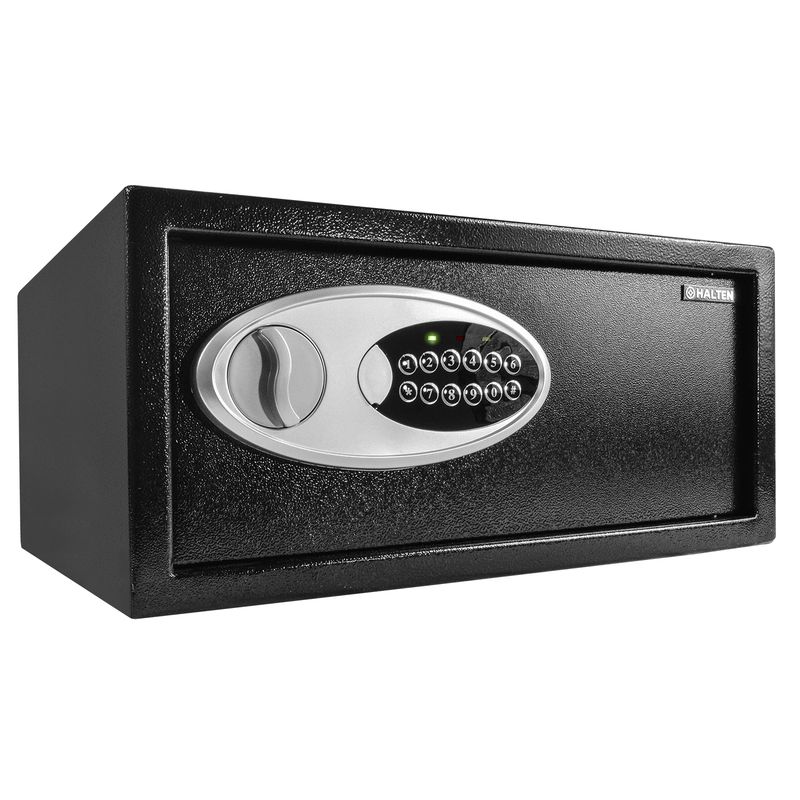 GENERICO - Caja Fuerte Halten Digital Rectangular Acero 22,5 Lts Negra