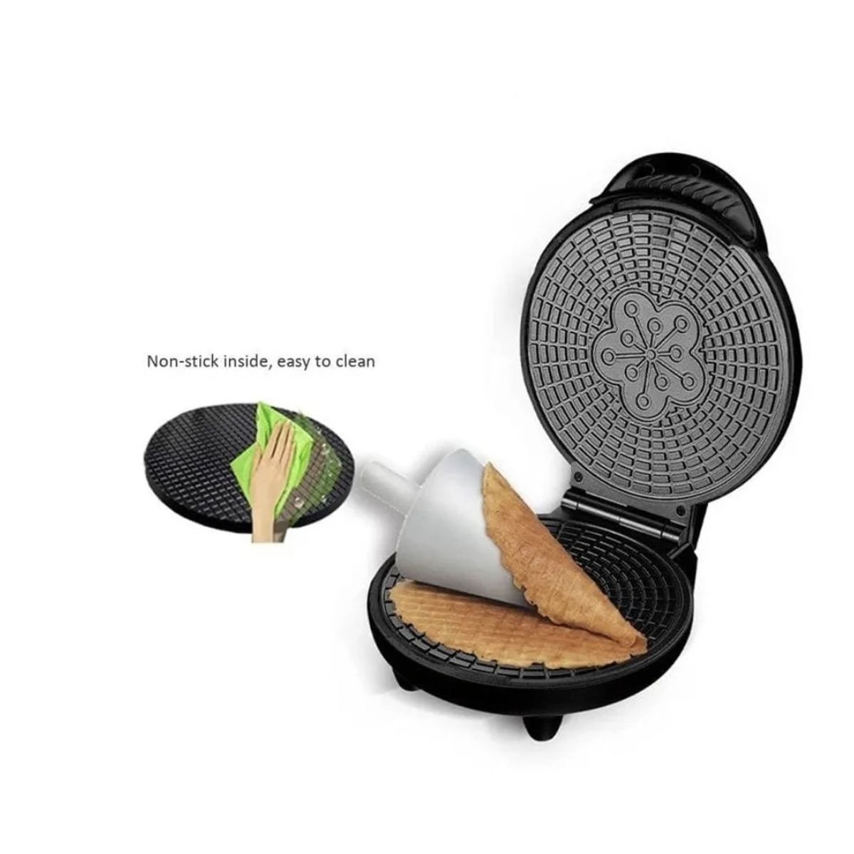 GENERICO - Máquina Para Hacer Waffles Conos De Helado Cuchufli Galleta