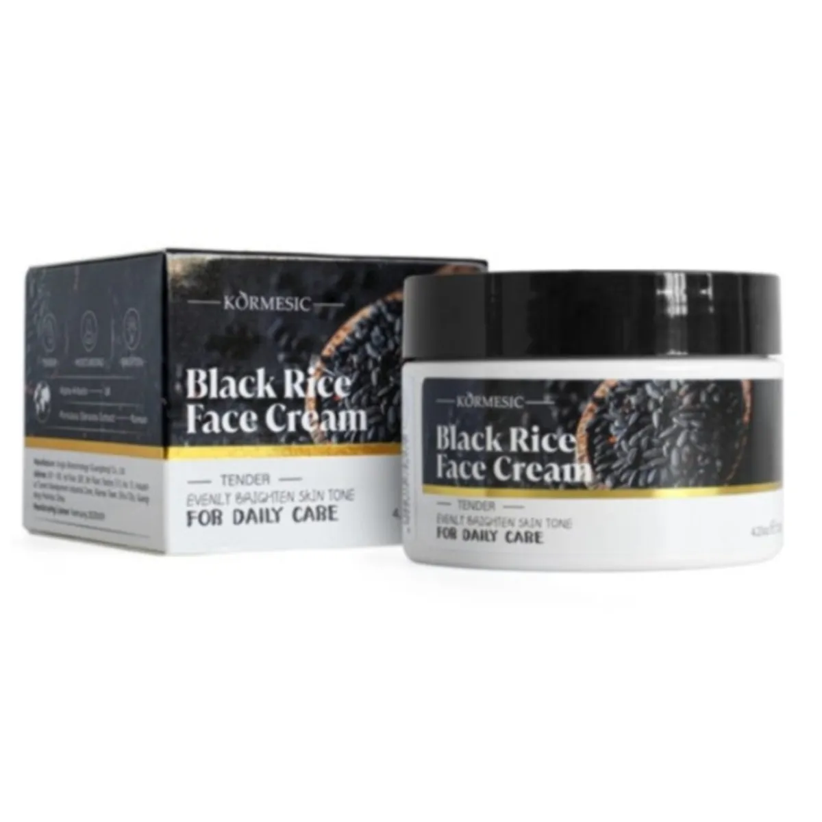 GENERICO - La Crema Facial con Extracto de Arroz Negro - Efecto de Porcelana