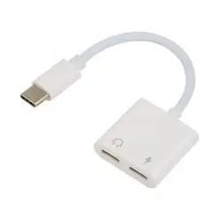 GENERICO - Splitter Tipo C Doble Tipo-c Carga Audio Adaptador