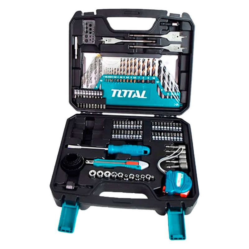 TOTAL TOOLS - Set Brocas Accesorios Y Herramientas 118 Pcs Total