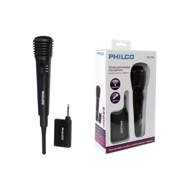 PHILCO - Micrófono Philco Alámbrico Inalámbrico PHILCO