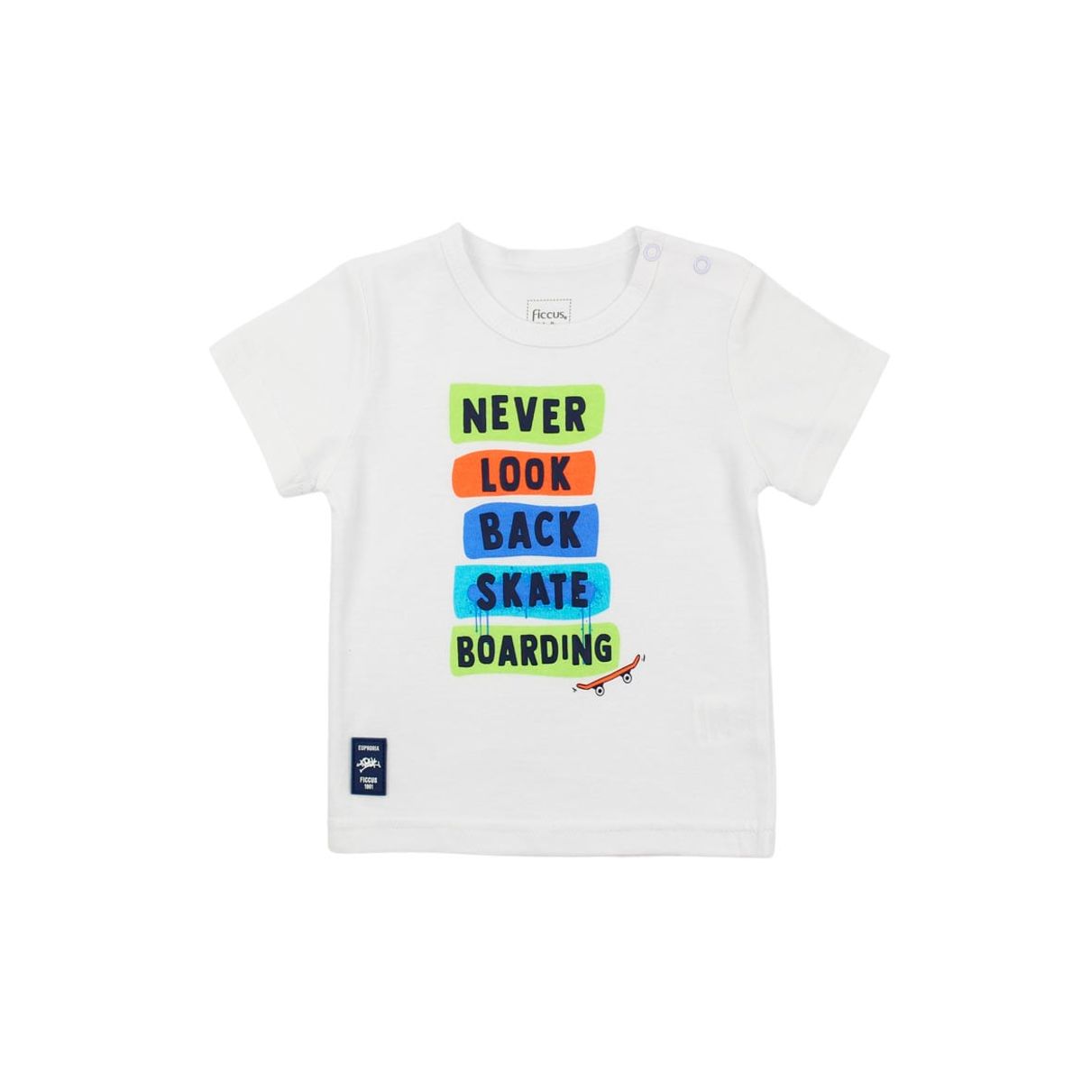 FICCUS - Polera bebé niño texto