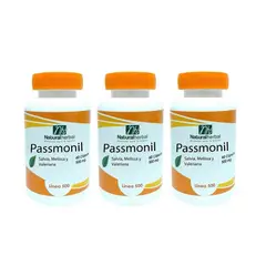 GENERICO - Passmonil : Salvia + Melissa + Valeriana Nh 180 Caps 3x60