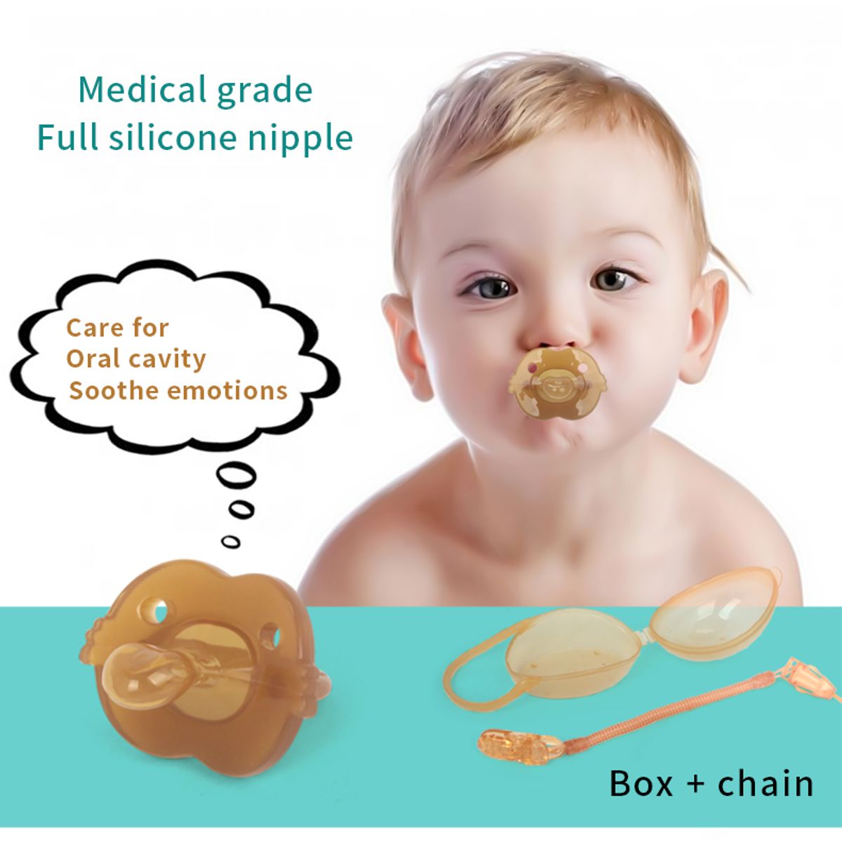 UXOCRO - CHUPETE DE SILICONA GMÉDICO 0-36 M
