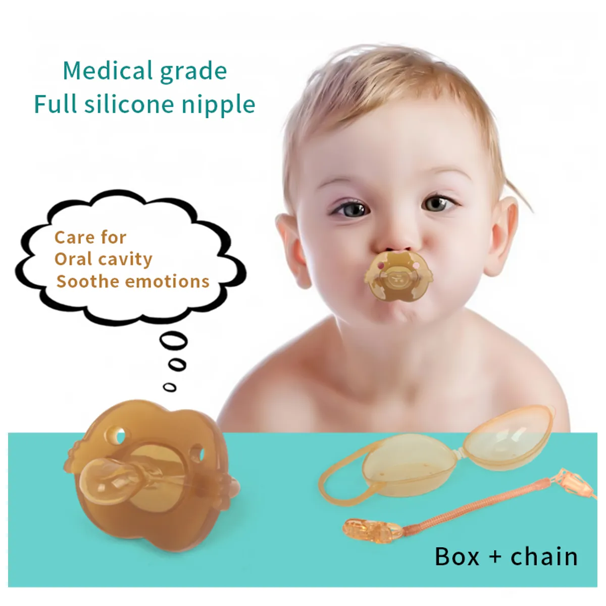 UXOCRO - CHUPETE DE SILICONA GMÉDICO 0-36 M