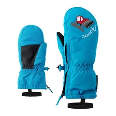 ZIENER - Guantes para la nieve azul con diseño camión