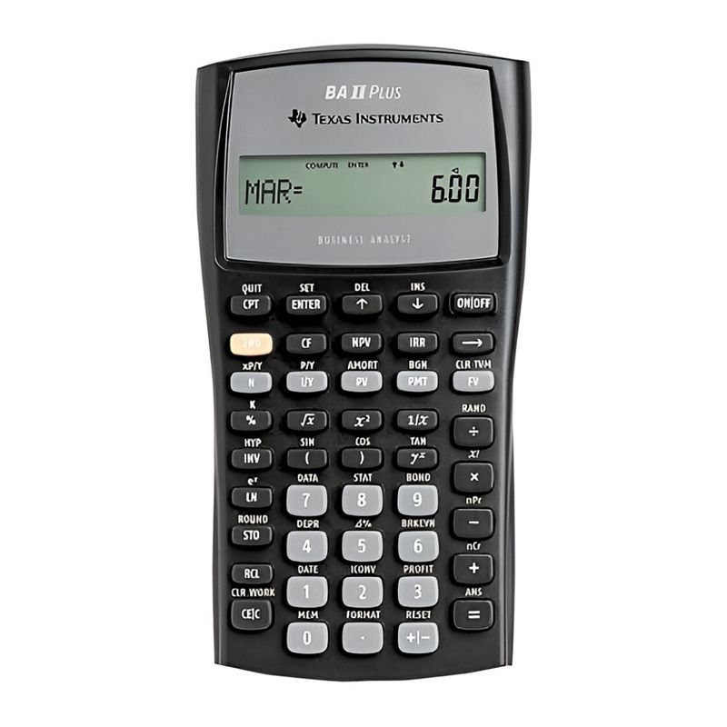 TEXAS - CALCULADORA TI BA II PLUS Texas Instruments