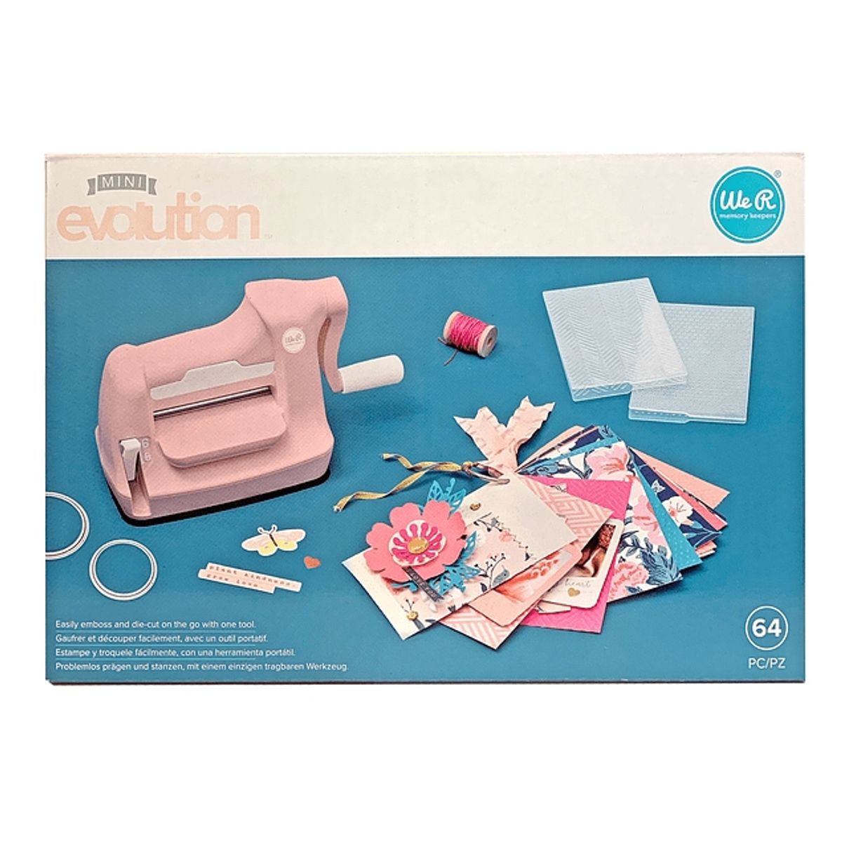 AMERICAN CRAFTS - Troqueladora Mini Evolution Rosa