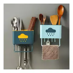 UNIVERSAL - PACK 2 ORGANIZADORES PARA COCINA, CON ESCURRIDOR DE UTENSILIOS