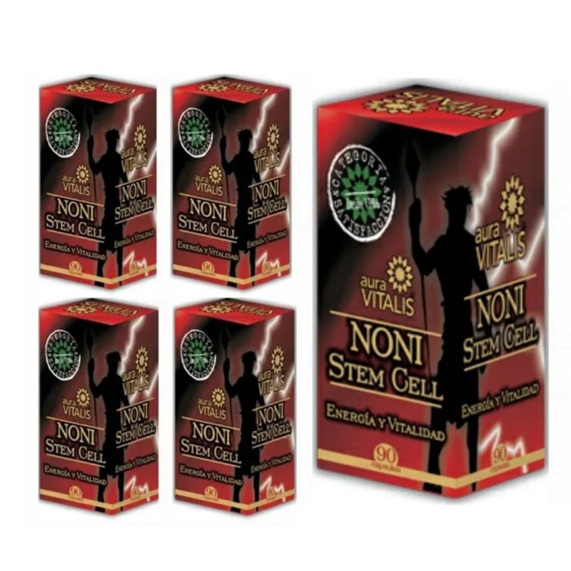 AURA VITALIS - Noni Stem Cell 5x90 Capsginseng Regula el Sueño Animo Hipertensión