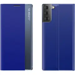 GKK - Para: Galaxy S21 - Funda Carcasa Estuche Flip Cover Accesorios / Azul