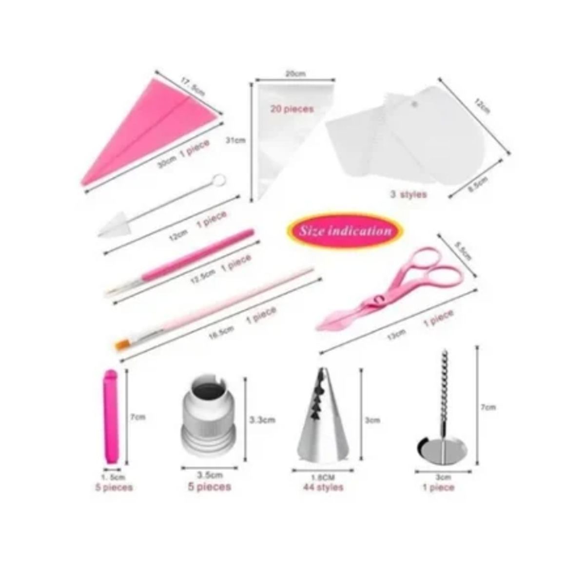 OFERTABKN - Boquillas De Decoración Para Pastelería Set 83 Pcs