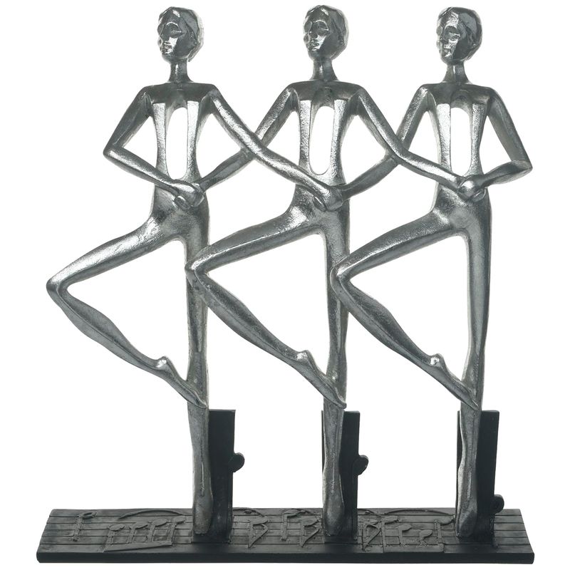 MALLORCA - Figura Decorativa Bailarinas Abstractas Silver