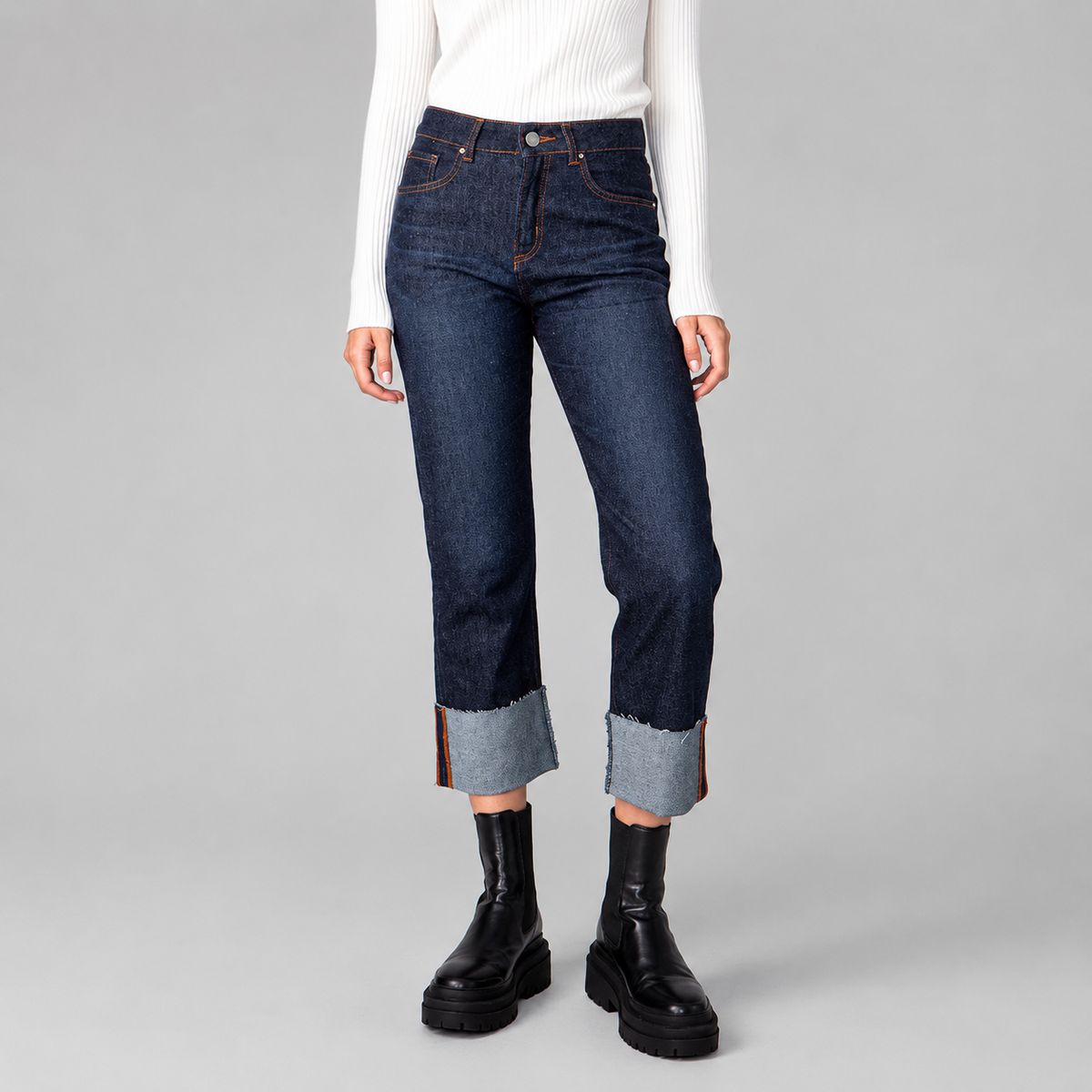 MOMCHIC - Jeans recto julieta raw
