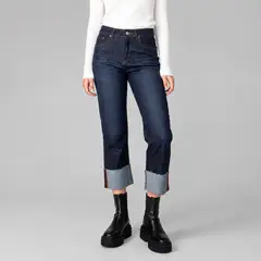 MOMCHIC - Jeans recto julieta raw